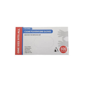 clear disposable gloves