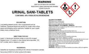 Urinal sani-tablets | BSB Packaging