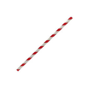 red stripe paper straws