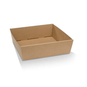 brown corrugated trays
