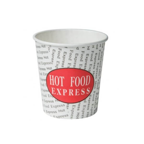 Paper Chip Cup 12oz - Hot Food Express Print