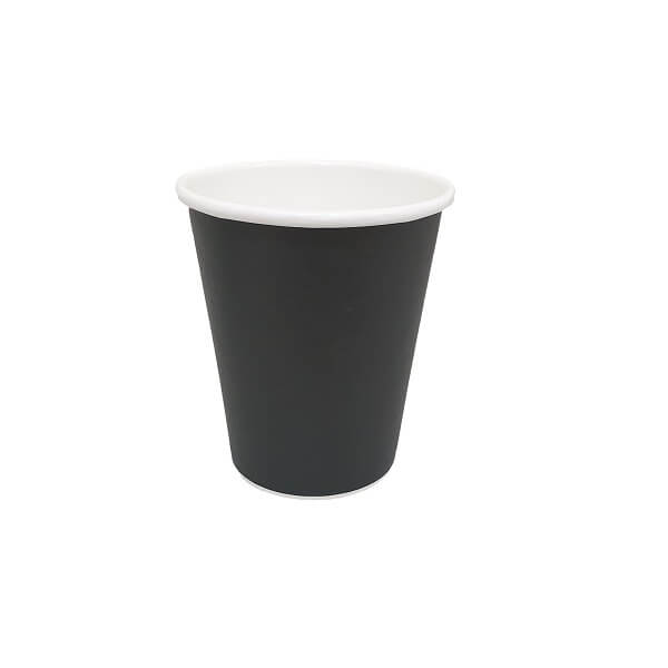 Black Single Wall Paper Hot Cups