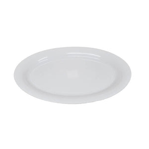 plastic oval white platter