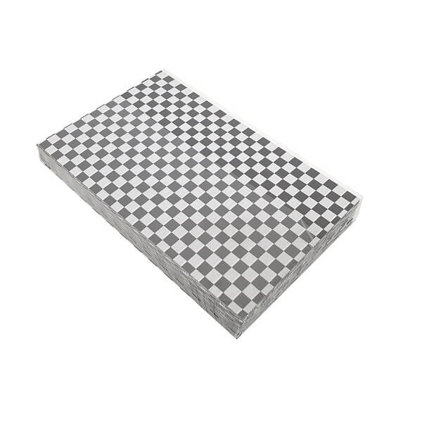 Greaseproof Paper / Black Check Print