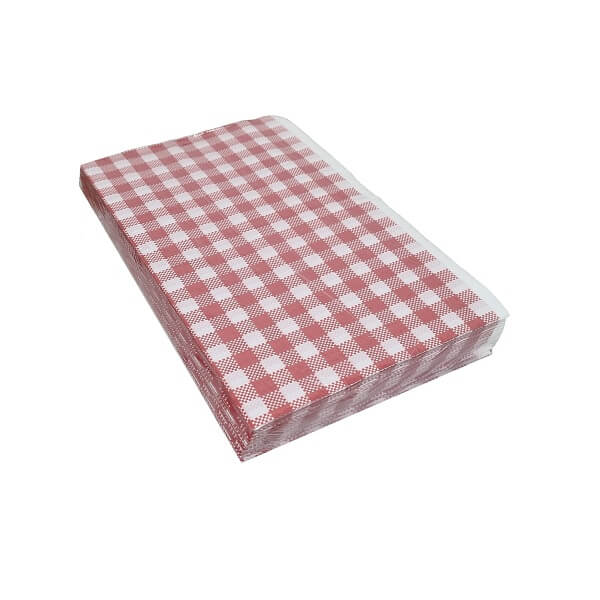 Greaseproof Paper / Red Check Print – ShieldPak