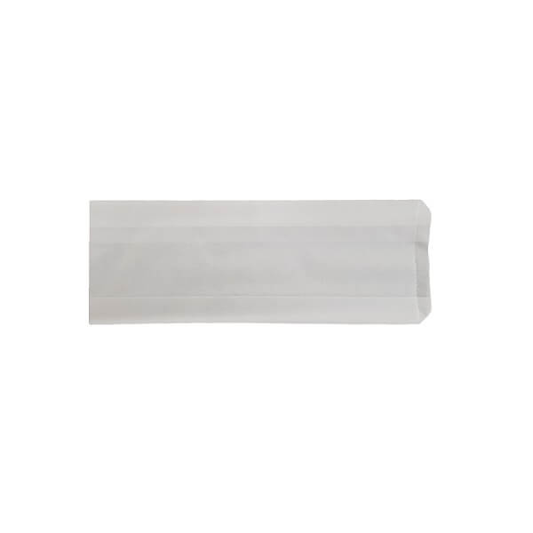 Hot Dog White Paper Bags (250 x 100 x 40mm)
