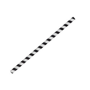 black stripe paper straws