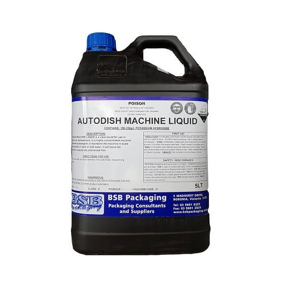 Dishwashing auto machine liquid | BSB Packaging
